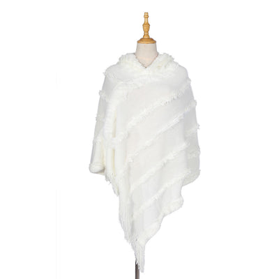 Tassel Hooded Warm Shawl Scarf