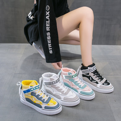 Fashion Ladies High Top Casual Sneakers