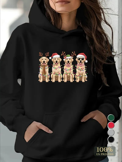 Golden Retrievers Holiday Women's Hoodies