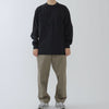 Japanese Red Rope Heavy Solid Color Long Sleeve T-shirt Men