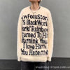 National Fashion American Letter Unisex Style Sweater Men And Women