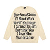 National Fashion American Letter Unisex Style Sweater Men And Women